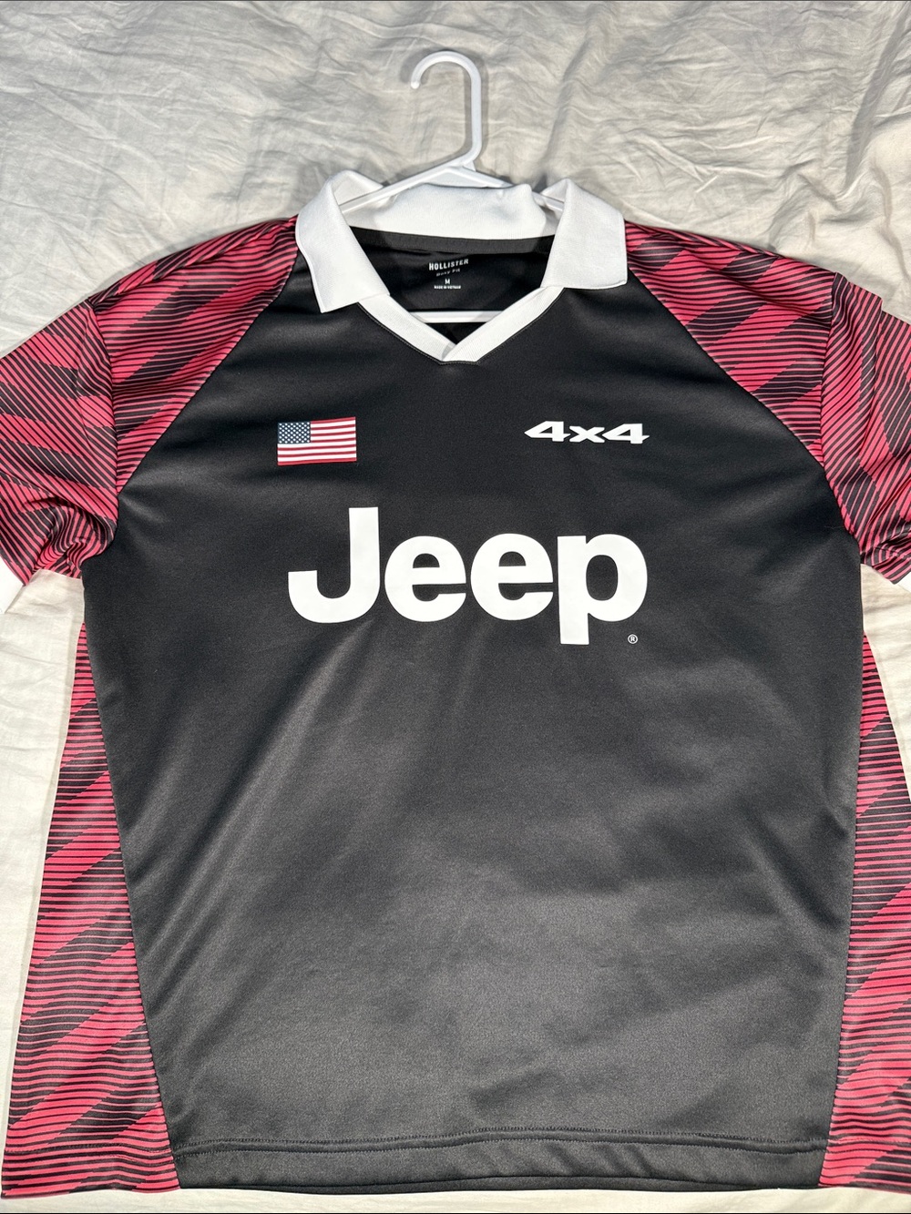 Jeep Black & Pink 4x4 Athletic Jersey